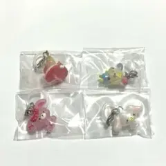 【未開封】サンリオキャラクターズ ゆるっとめじるしアクセサリー 4種セット