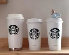 Starbucksホワイトタンブラー 3個セット（used1個/新品2個）