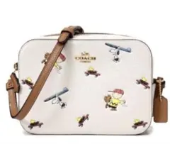 美品　Coach コーチ　スヌーピー　ピーナッツコラボショルダーバッグ