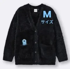 【新品未使用】GU×パペットスンスン オーバーサイズカーディガン ブラック M