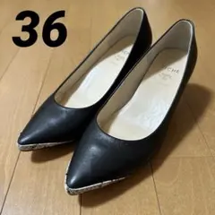 PICHE ABAHOUSE フラッフィーフィット ハイヒール パイソン 黒のサムネイル
