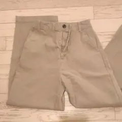 コーデュロイ デニムストレートパンツ ワイド　シネマクラブ　ベージュレディースM