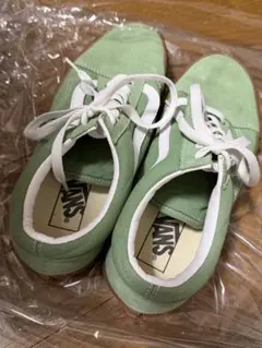 VANS グリーン スエード スニーカー