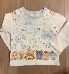 アンパンマン ドキンちゃん　バイキンマン　長袖　Tシャツ　ロンT 水色　90