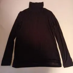 ヒートテック タートルネック長袖下着 XL ブラック
