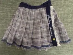 チェック柄プリーツスカート　120cm