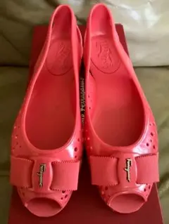 フェラガモ ラバーシューズ レインシューズ フラット GIFFY VERY