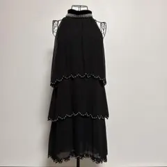 Grace ブラック パール装飾 ティアード ノースリーブのサムネイル