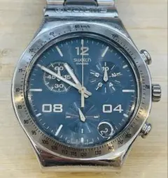 Swatch IRONY クロノグラフ 青文字盤 電池交換済 稼働品