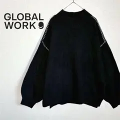 【♡ひ-チャン♡様専用】グローバルワーク　ふわふわステッチプルオーバー　ニット