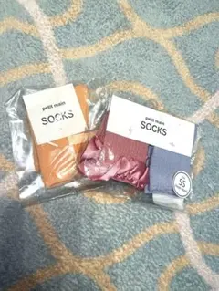 petit main キッズ靴下 3足セット