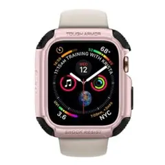 アップルウォッチ カバー 44mm ローズゴールド 保護 耐衝撃 強い