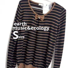 earth music&ecology リボン付き長袖セーター☆タグ付き