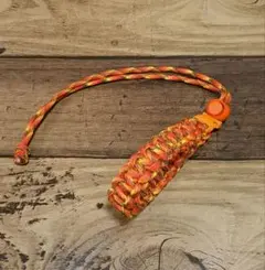 パラコード　マルチホルダー　ドリンクホルダー　イエロー✕レッドカモ単色