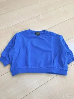 Urban Garments 青 クロップド トレーナー 80