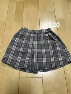 チェック柄ズボン　女の子　120cm