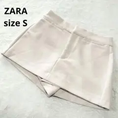 ZARA ショートパンツ スコート スカパン S アイボリー
