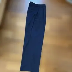 UNIQLO タックワイドパンツ ネイビーS