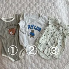 男の子　セット売りロンパース