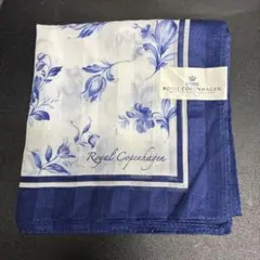 ROYAL COPENHAGEN ハンカチ 花柄 ブルーのサムネイル