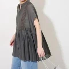 JOURNAL STANDARD relume 刺繍入り半袖ブラウス インドのサムネイル