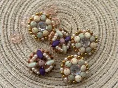 ビジューボタンセット/レトロ/ハンドメイド/資材/ボタン/手芸