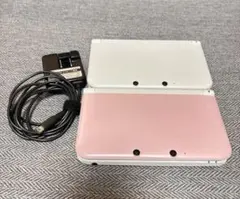 美品　Nintendo 3DS LL ホワイト ピンクホワイト　本体　2点セット