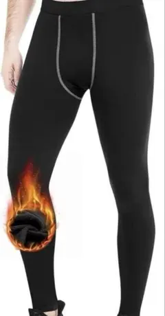 Rovidorx スポーツタイツ メンズ 裏起毛 コンプレッションタイツ L