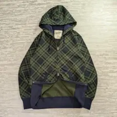 ダブルジップパーカー 短丈