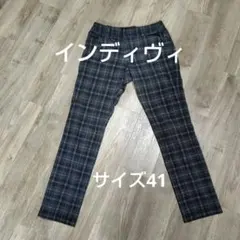 チェックパンツ カジュアルパンツ