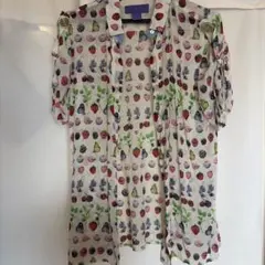 H&M VERSACE コラボ　半袖 シャツ フルーツ柄のサムネイル