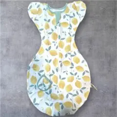 【新品未使用】レモン柄 ベビースワドル