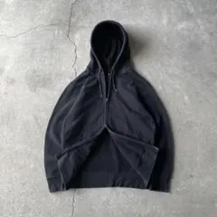 OLD UNIQLO ダブルジップパーカー ブラック y2k 無地 XL 00s