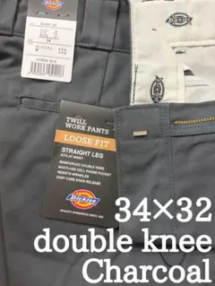 チャコール CH 新品未使用34×32 Dickies ダブルニー 85283のサムネイル