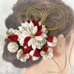 つまみ細工　髪飾り　成人式　浴衣　袴　振袖