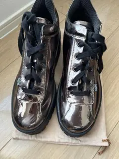 Agile by Rucoline メタリック スニーカー 厚底 38のサムネイル