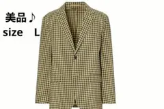 美品♪UNIQLO×MARNI チェック柄 テーラードジャケット L　ユニクロのサムネイル