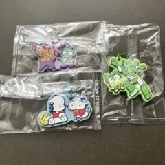 クレヨンしんちゃん×はぴだんぶい スペシャルラバーマスコット　3つ