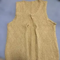黄色系　ニット ノースリーブ ベスト