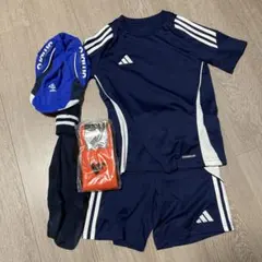 adidas サッカーウェアセット ネイビー