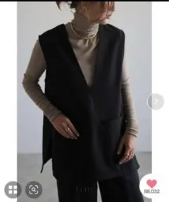 BONJOUR SAGAN フロントポケットベスト