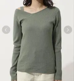 AZUL BY MOUSSY アシンメトリーKNIT