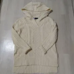 週末セール！ポロラルフローレン ケーブル編みパーカーニットセーター