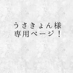 【うさきょん様】専用ページ！