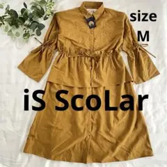 新品♡タグ付き】isscoLar 刺繍ワンピース リボンM イズスカラーゆったり