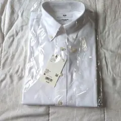 【新品】UNIQLO スーパーノンアイロンスリムフィット M ホワイトシャツ