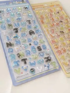 正規品 산리오 ボンボンドロップ アルファベット文字シール 2枚セット