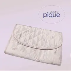 訳あり⭐︎ ジェラートピケ　母子手帳ケース キルティング　マルチケースのサムネイル