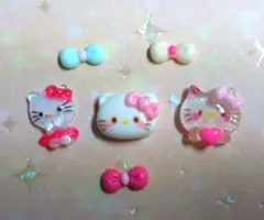 ネイルパーツ　デコパーツ　ハローキティ 6個セット