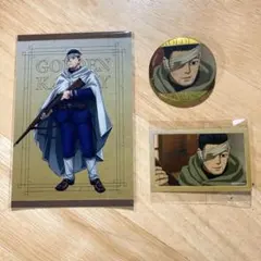【ゴールデンカムイ】尾形百之助　ポストカード＆イラストカード＆ホログラム缶バッジ
